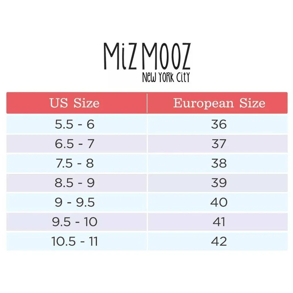 Miz Mooz‎ Hailey Flats 37 Grey Leather Textured Slip On Almond Toe